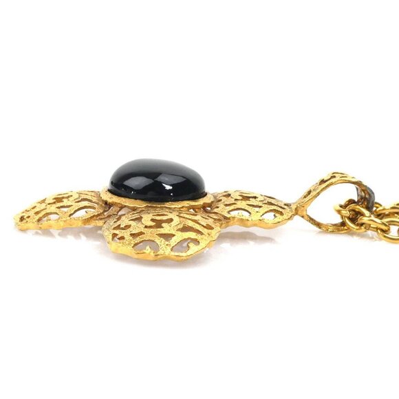 CHANEL Black Coco Mark Necklace - Picture 3 of 5